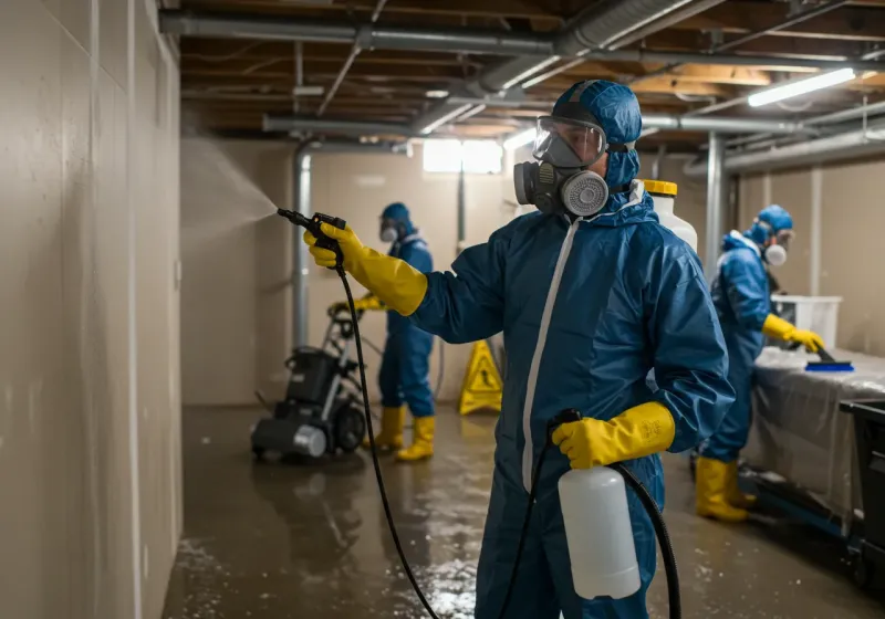 Basement Sanitization and Antimicrobial Treatment process in Sweet Springs, MO
